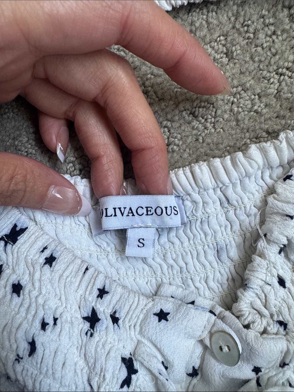 Olivaceous Matching Patriotic Stars Skirt Set - Picture 4 of 5